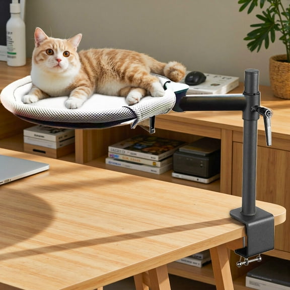 Cat Desk Bed Adjustable Pet Beds for Indoor Cats Perfect Hammock for Your Desk