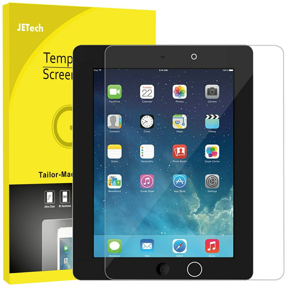 iPad Screen Protector, JETech® Premium Tempered Glass Screen Protector
