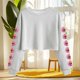 thumbnail image 2 of Camisetas de Manga Larga de las Mujeres Moda Impresa Suelta Casual Cuello Redondo Suéter Deportivo Top Se Ajusta Fiel Al Tamaño, 2 of 5
