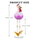 thumbnail image 3 of Estatua de pollo de resina para jardín, adorno divertido para colgar en la pierna, escultura de pollito (púrpura) Ndcxsfigh Libre de BPA, 3 of 9