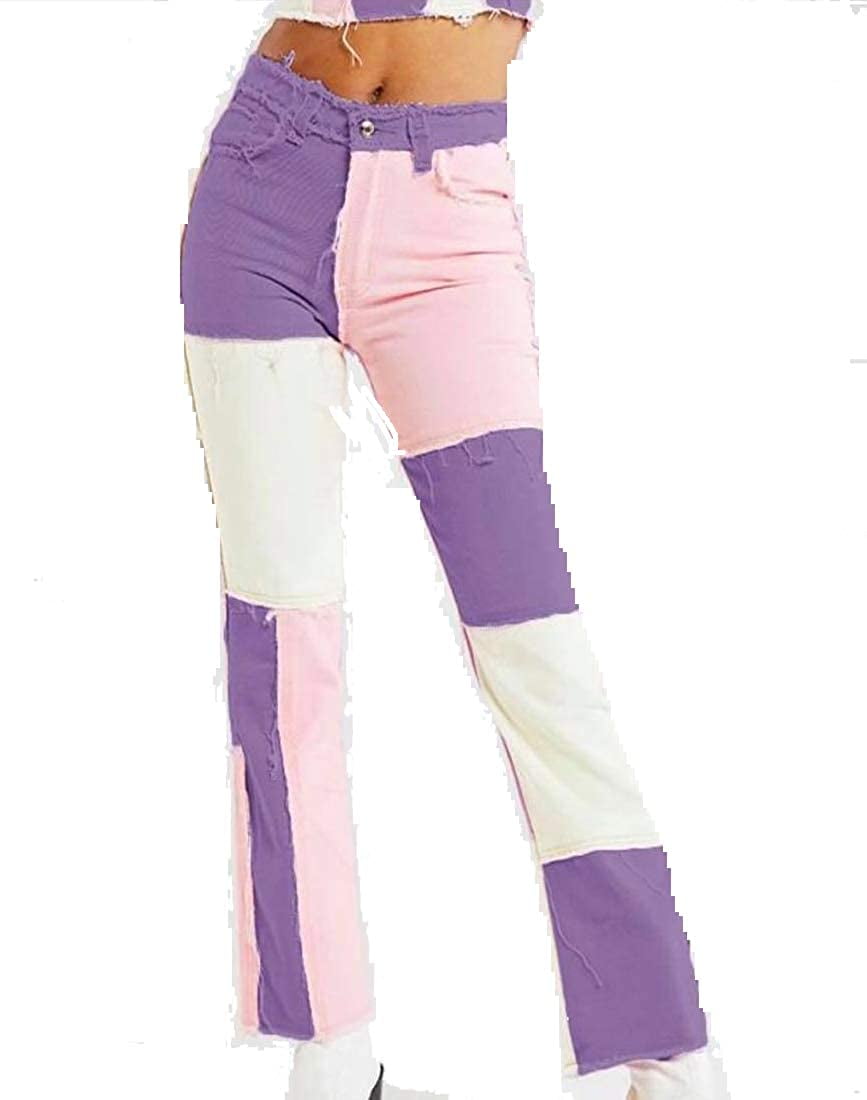 Patchwork Colorblock Pastel Distressed 