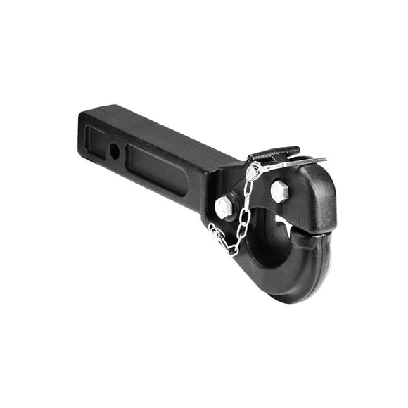 KFFKFF Pintle Hook, 20000 lbs Towing Capacity, Pintle Hitch Receiver for 2-inch Hitch Hook Military Receiver, Fits 2.5 to 3-inch Lunette Ring, 15.6-inch Length