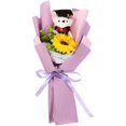 thumbnail image 1 of Chic Purple BearShaped Bouquet for Graduation Photos Decoration Foam Plastic Cloth 6 Inches, 1 of 5