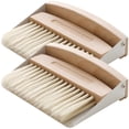 thumbnail image 1 of 2 Sets Desktop Cleaning Brush Small Brush Keyboard Computer Sweep Brush with Dustpan, 1 of 8