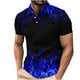 thumbnail image 1 of Camisetas de Manga Corta de los Hombres Casual Gradiente Solapa Botón Arriba Camiseta, Top Ligero para el Hogar, Uso Diario Y Cómodo, 1 of 5