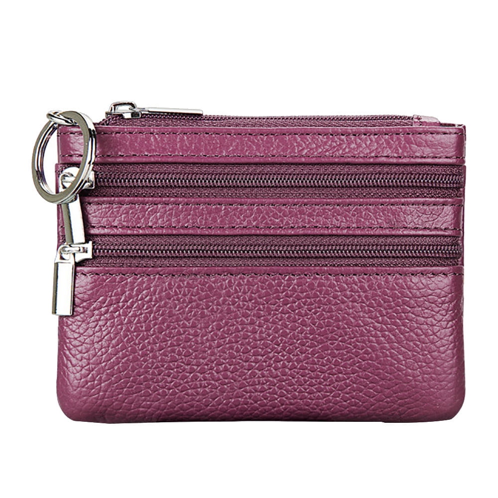 Lady Zipper Coin Pouch Wallet Key Holder Case Small Purse Mini Change Money Bag