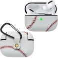 thumbnail image 7 of Tekcoo Case for Airpods Pro, Airpods Pro Cover, Airpods Pro Skin Accessories Sport Pattern Airpod Pro Cover Leather Case for Apple Charging Case for AirPods Pro, Baseball, 7 of 7