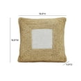 thumbnail image 3 of Blank Mind White Square Accent Pillow, 3 of 6