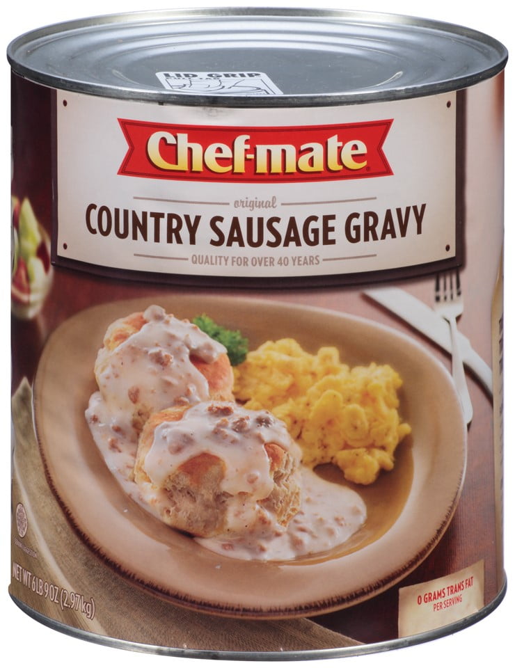 Chef-mate Country Sausage Gravy, Original Canned Sausage Gravy, 105 Oz ...