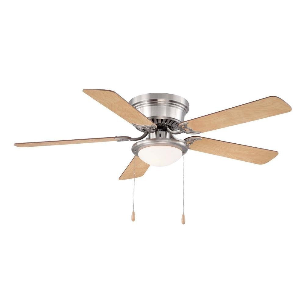 Hugger 52" Nickel Traditional LED Ceiling Fan