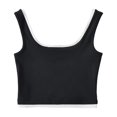 thumbnail image 4 of BLVB Women's Square Neck Crop Tank Tops Slim Color Block Sleeveless Cami Shirts Casual Basic Going out Tops, 4 of 5