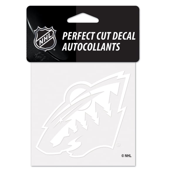 Minnesota Wild Decal 4x4 Perfect Cut White Special Order