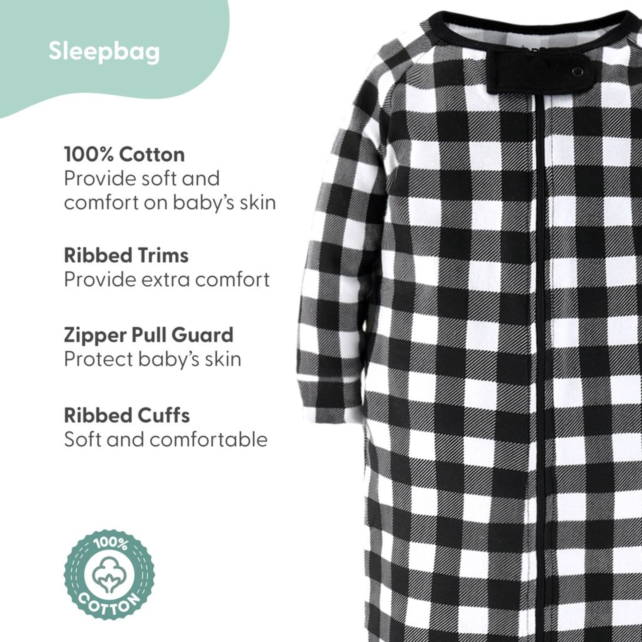 The Peanutshell Newborn Layette Gift Set for Baby Boys and Girls, 23 Essential Pieces, Black & White Plaid, 0-3 Months