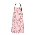 thumbnail image 2 of Xecao Orchids Flowers Print Kitchen Cooking Aprons, Waterproof Adjustable Bib Aprons with 2 Pockets for Women Men Chef, 2 of 8