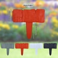 thumbnail image 5 of YLOHUIL Garden Edging, 21 Pack Landscape Edging Border with Imitation Stone, Plastic Flower Bed Edging for Lawn and Walkway, 9.8x9.1 Inch, White, 5 of 5