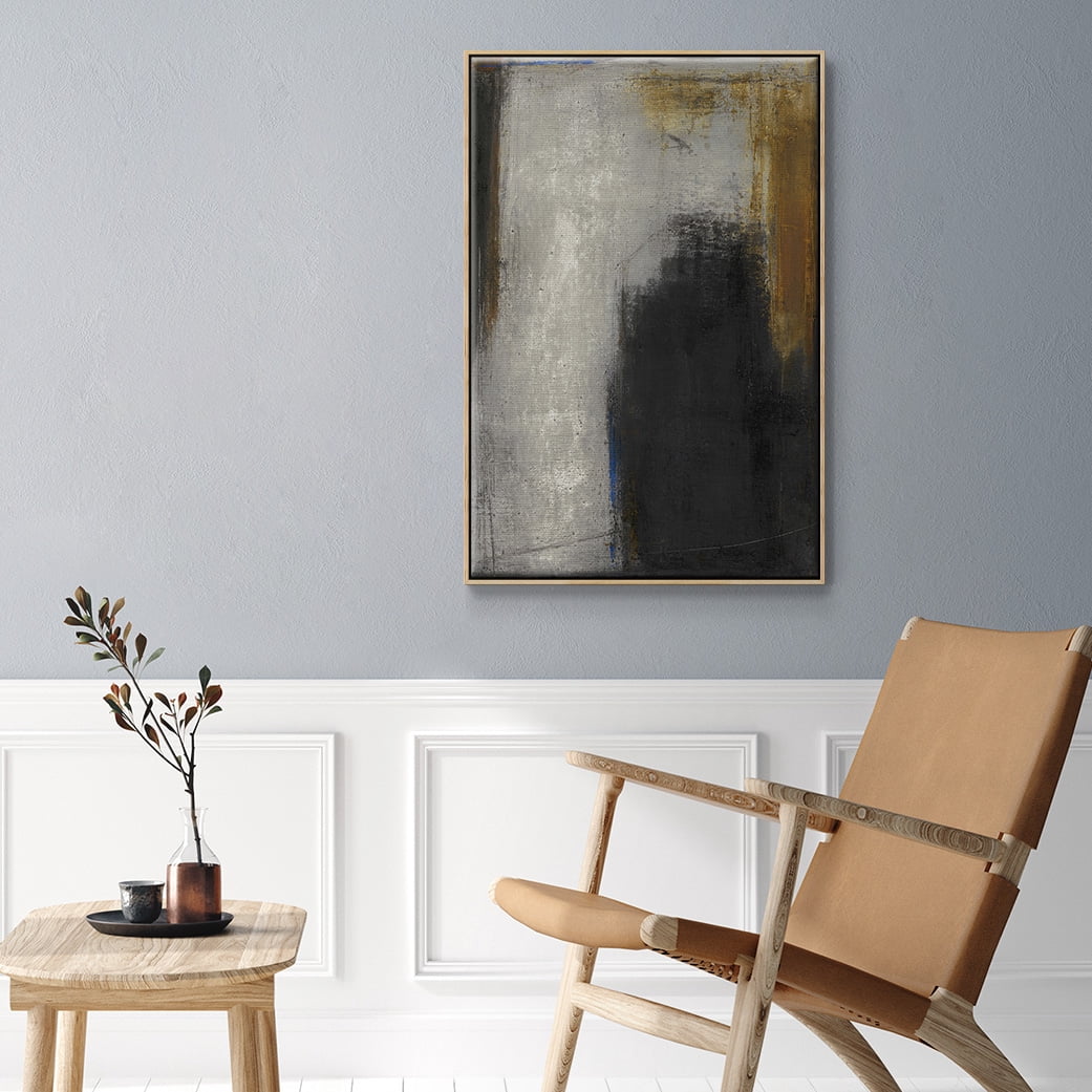 On My Way to Lately Framed Premium Gallery Wrapped Canvas - Ready to Hang - 17 x 25 - Natural Wood Floating Frame