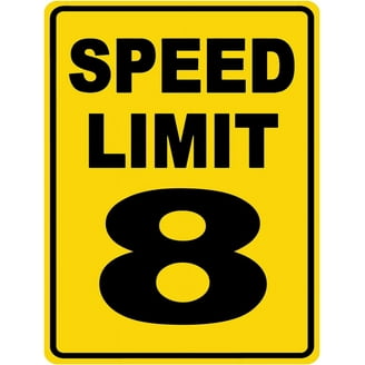 Speed Limit Sign 45 MPH Speed Zone Ahead Crossing Sign Outdoor Use
