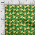 thumbnail image 1 of oneOone Rayon Green Fabric Merry Christmas Dress Material Fabric Print Fabric By The Yard 56 Inch Wide, 1 of 1