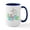 White/Navy Inside, variant on CafePress - Bunny With Easter Egg Large Mug - 15 oz Ceramic Large White Novelty Mug