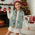 thumbnail image 3 of Xoenoiee Horse Floral Print Girls Vest Kids Sleeveless Lightweight Jacket Winter Warm Zipper Vest Outdoor Outerwear with Side Pockets, 5-6 Years, 3 of 7