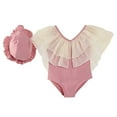 thumbnail image 3 of Shadoumai Girls Swimsuit 2 Piece Tankini with Shorts Tiered Ruffle Swimwear Adjustable Straps Bathing Suit 6-14Y, 3 of 9