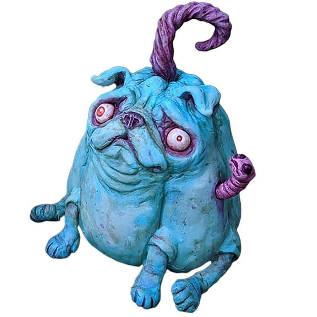 PENGXIANG Figurine en Forme de Chien Zombie, Ornement en Résine