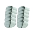 thumbnail image 1 of jinwen Golf Iron Head Covers Set PU Leather Protective Lightweight Golf Head Covers for Light Blue Large, 1 of 9