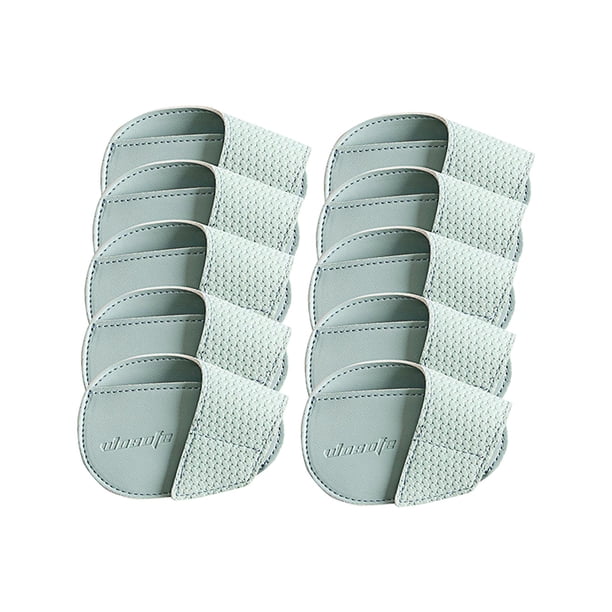Juego de fundas para cabezas de hierro de golf, protector de PU, práctico para golf Celeste Grande