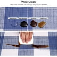thumbnail image 6 of Checkered PVC Tablecloth Rectangle Waterproof Vinyl Table Cloth Oil Proof Spill Proof Washable Wipeable Gingham Table Cloth Great for Dinner Party and Picnic (60 x 102 in, Blue and White), 6 of 6