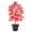 C, variant on Artificial Potted Caladium Plant with Lifelike Green Leaves, Ornament Plants Simulated Potted Bonsai Decoration Tree Leaf Garden Floor Home Room