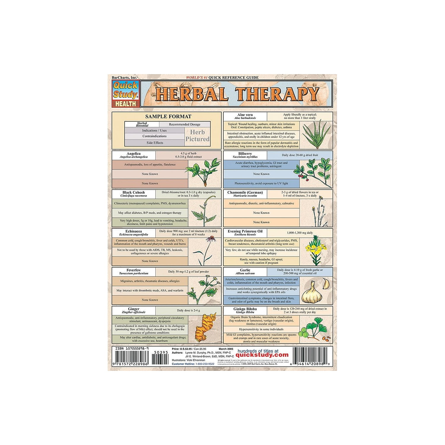 BarCharts Inc. QuickStudy Natural Health Reference Set (9781423230427)