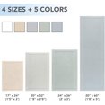 thumbnail image 5 of Arkwright 2 Piece 100% Cotton Bathroom Rug Set - High Absorbent Stylish Textured Woven Design Bath Mat, Slip Resistant Backing for Shower and Bathtub Floor, 17x24 & 20x32 in - Grey, 5 of 5