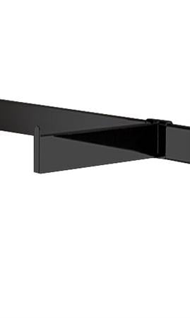 10 Pc Black 12 Dimensional Straight Faceout Fits â€ X 1Â½â€ Dimensional Hangrail