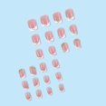 thumbnail image 3 of Simple French Wear Nail Short Pure Desire Pile Rhinestone, 3 of 5