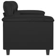 thumbnail image 4 of vidaXL Sofa Chair Accent Upholstered Single Sofa Chair Black Faux Leather, 4 of 7