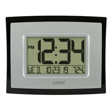 La Crosse Technology Digital Clock with Indoor Temperature and Calendar, WT-8002U-INT