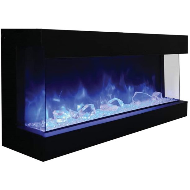 Amantii 60" 3 sided glass electric fireplace Builtin only Walmart