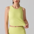 thumbnail image 3 of Fanxing Tank Top with Built in Bra for Women Wide Strap Athletic Shelf Bra Workout Slim Fit Basic Lingerie Camisoles Green,M, 3 of 6