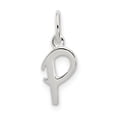 thumbnail image 1 of FB Jewels Sterling Silver Initial P Pendant, 1 of 3