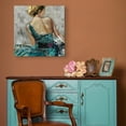 thumbnail image 2 of Masterpiece Art Gallery Elegance I Woman In Profile By Frank Parson Canvas Art Print 35" x 35", 2 of 4