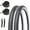 2 Tire + 2 Tube White, variant on MOHEGIA Cruiser Bike Tire 26" x 2.125", Black