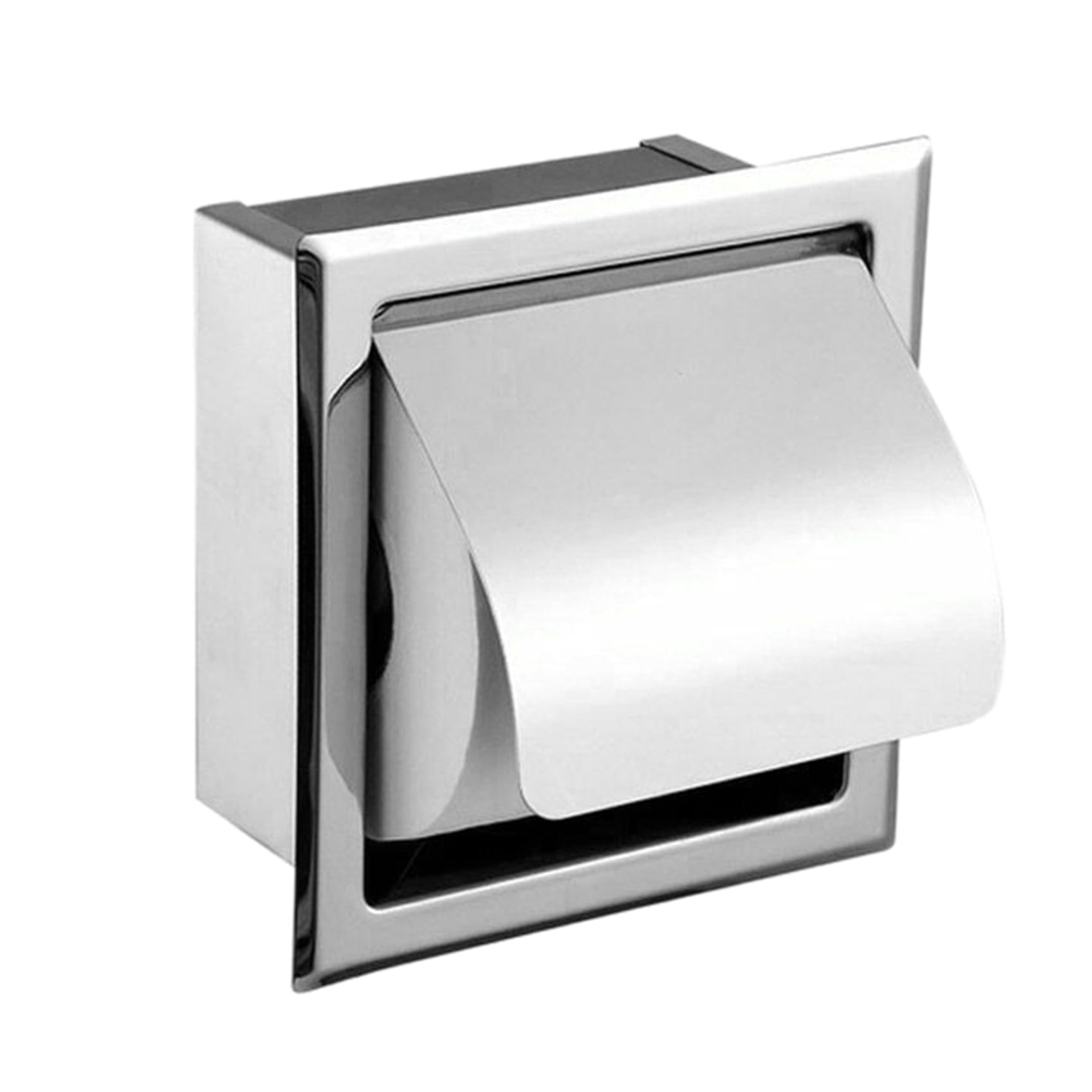 2024 TOP! 2X Stainless Steel Recessed Toilet Paper Holder Wall Holder,Modern Style
