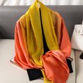 thumbnail image 3 of Bufandas de seda degradada para mujer, marca de lujo, hijab, pañuelo para mujer, chales, pañuelo de seda, pañuelo para la cabeza, hijab, poncho de playa, 3 of 5