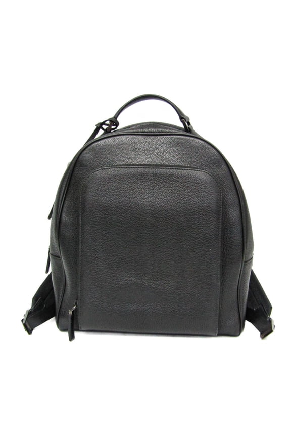 Pre-Owned Prada TORO 2VZ011 Women,Men Leather Backpack Black