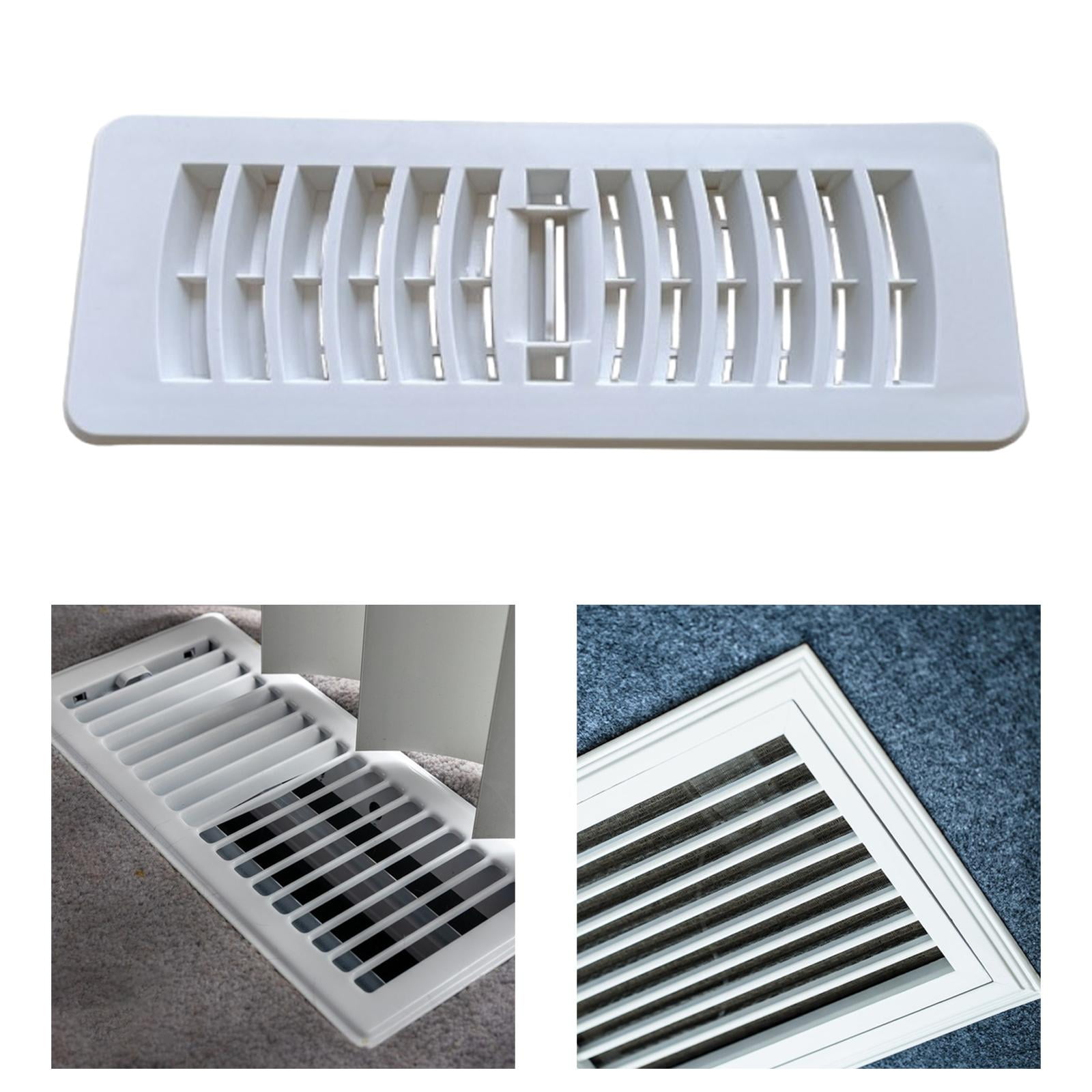 TISHITA Air Vent Deflector Floor Vent Deflector Adjust Air Supply Lever Air Vent Louver Floor Register Vent for Bathroom Home 4inchx12inch