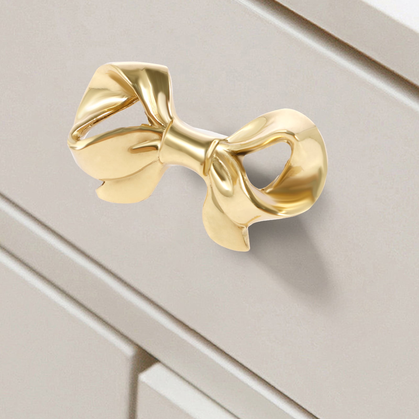 8Pcs Bow Knobs Brass Bow Shaped Drawer Knobs Decorative Gold Bow Pull  Handles Bow Dresser Knobs with Screws for Home Office Cabinet Wardrobe -  Walmart.com