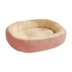 thumbnail image 2 of Cama Ovalada para Mascotas - Casita de Invierno de Forro Polar para Perros y Gatos, 50X40Cm, Almohadilla de Felpa Suave y Acogedora para Mayor Comodidad En Interiores, Lavable a Máquina - Gris, Marró, 2 of 6