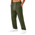thumbnail image 2 of Men's Quick Dry Athletic Pants Drawstring Lightweight Straight Leg Active Trousers for Travel and Workout, 2 of 7