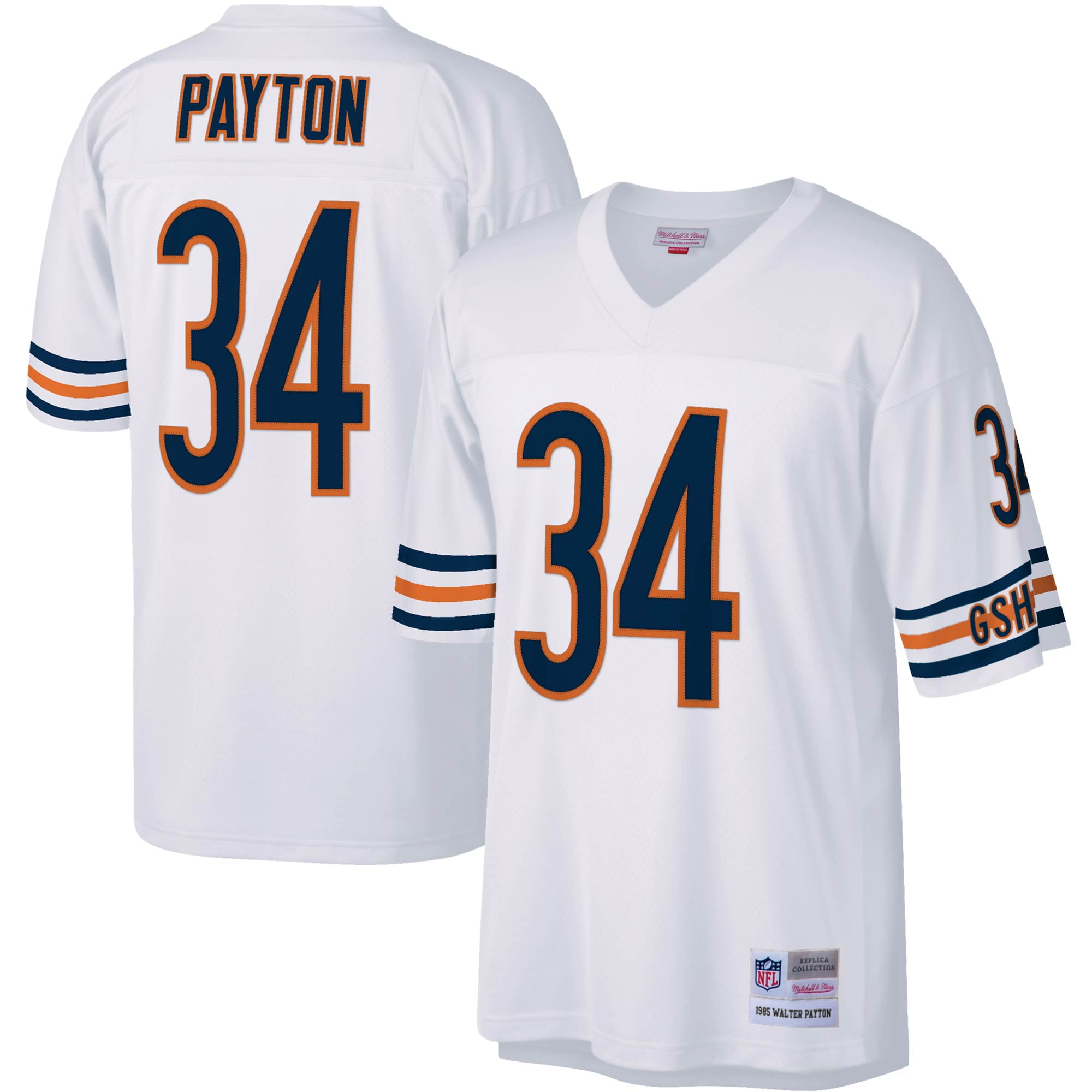 Walter Payton Chicago Bears Mitchell & Ness Legacy Replica Jersey - White - Walmart.com