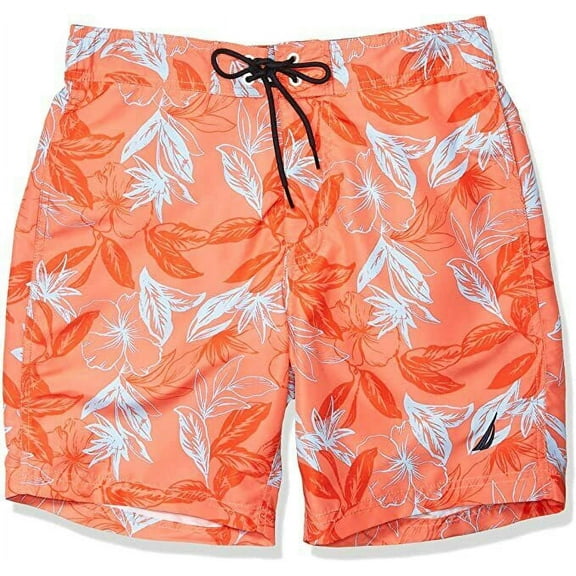 Nautica Men's Floral Print Swim Shorts